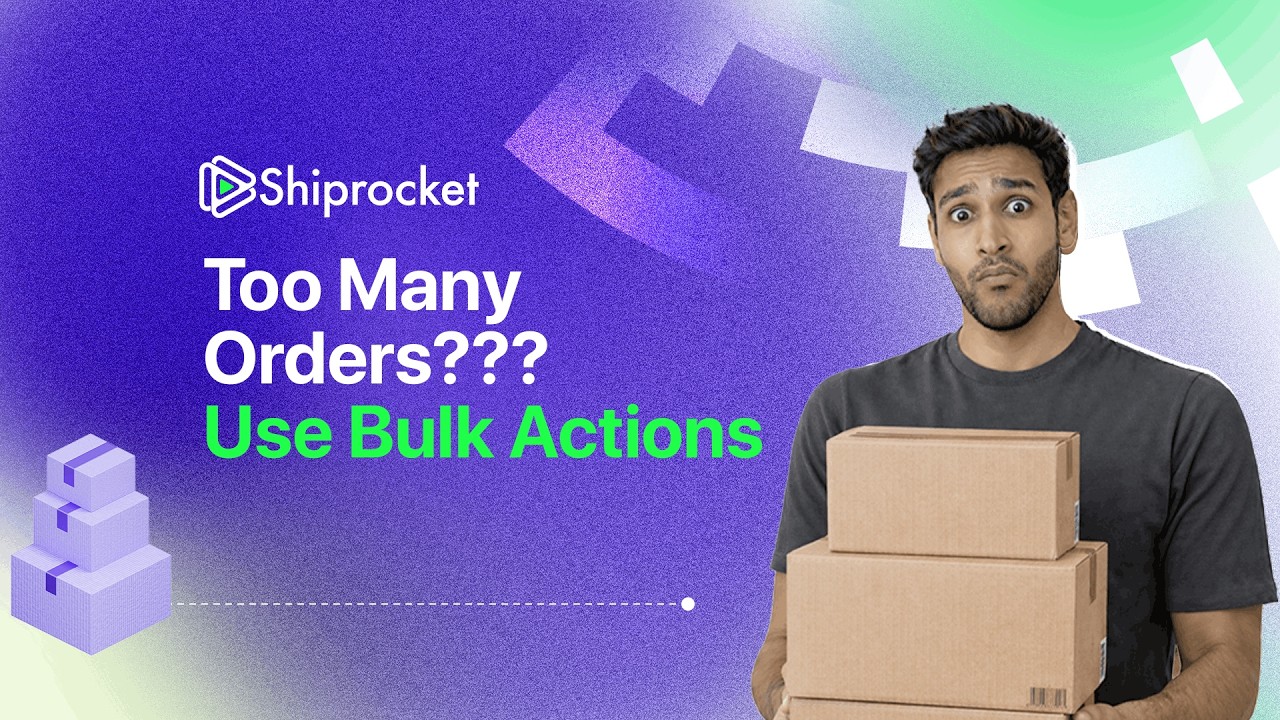 How to Manage High Order Volumes with Bulk Actions on Shiprocket?