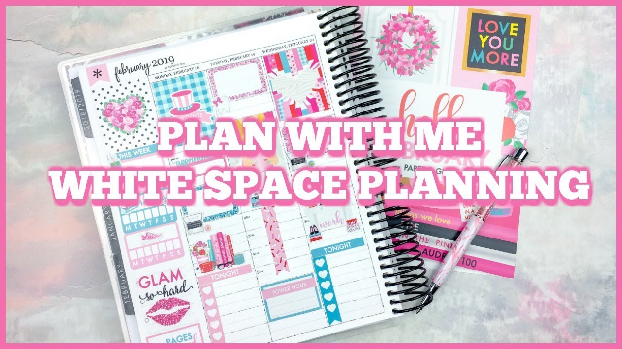 Plan With Me // White Space Planning With Paper & Glam