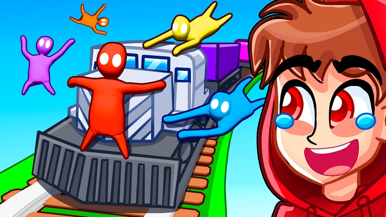 7 друзей в одном поезде (Gang Beasts)