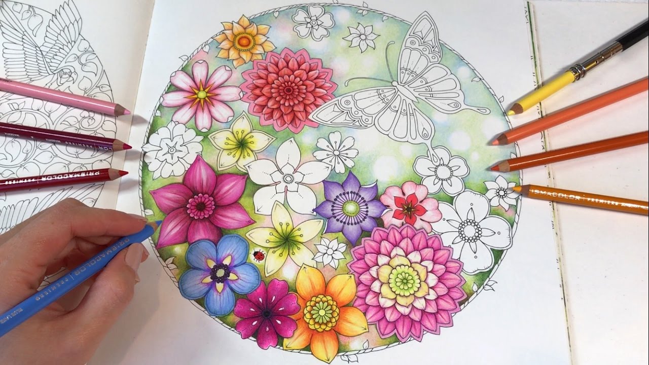 Secret Garden - Part 1: Blurred Background and Flowers Coloring | Magical Jungle Coloring Book