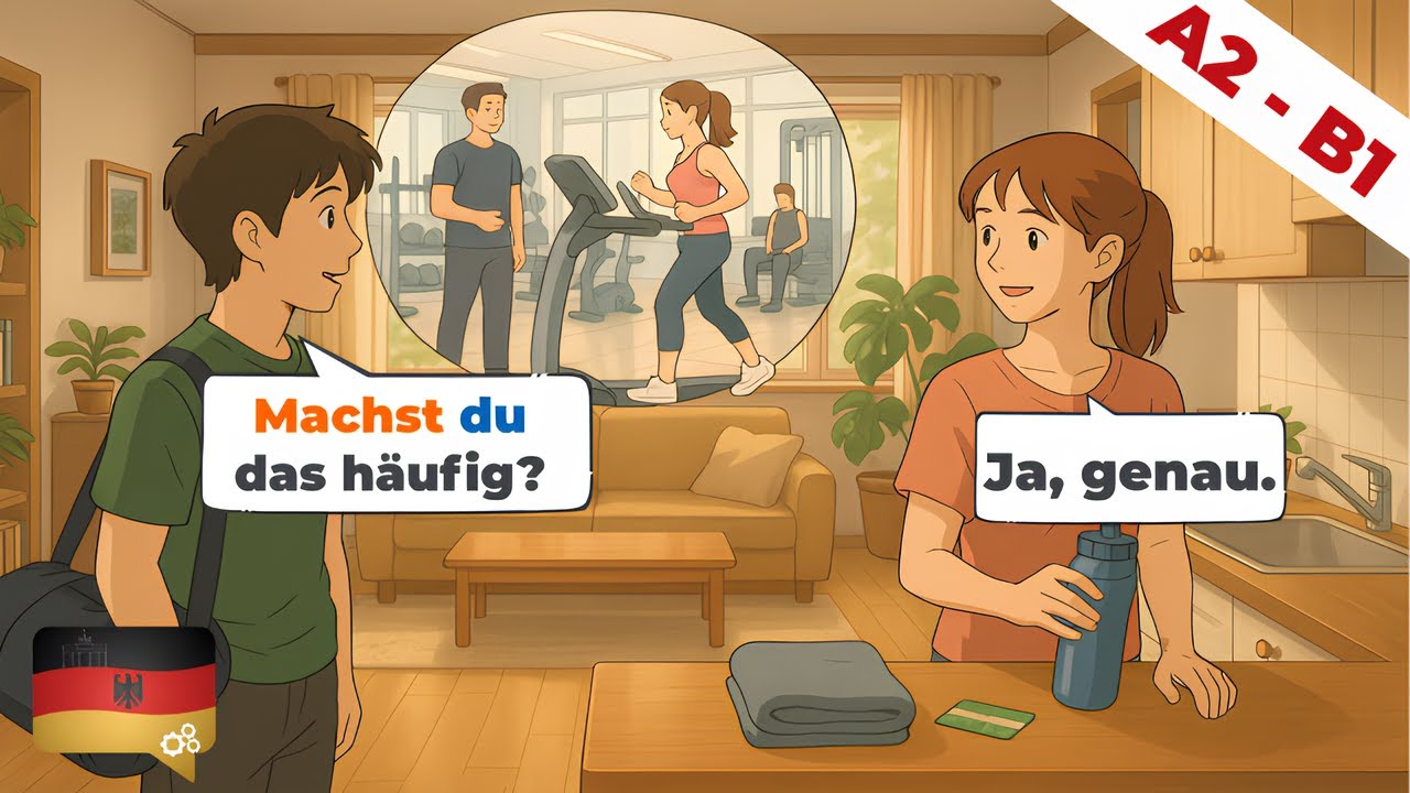 10 Deutsch Dialogen (A2-B1) | Deutsch lernen durch Hören | Wortschatz & Geschichten