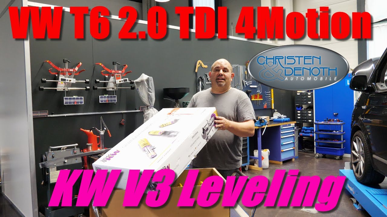 VW T6 bekommt ein KW V3 Leveling // Christen & Denoth Automobile