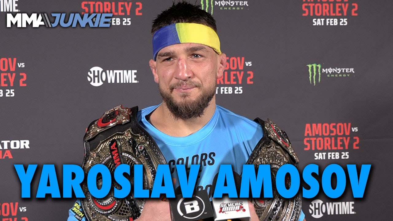 Yaroslav Amosov Is Happy to Provide his Country with a 'Good Day' with Win at Bellator 291