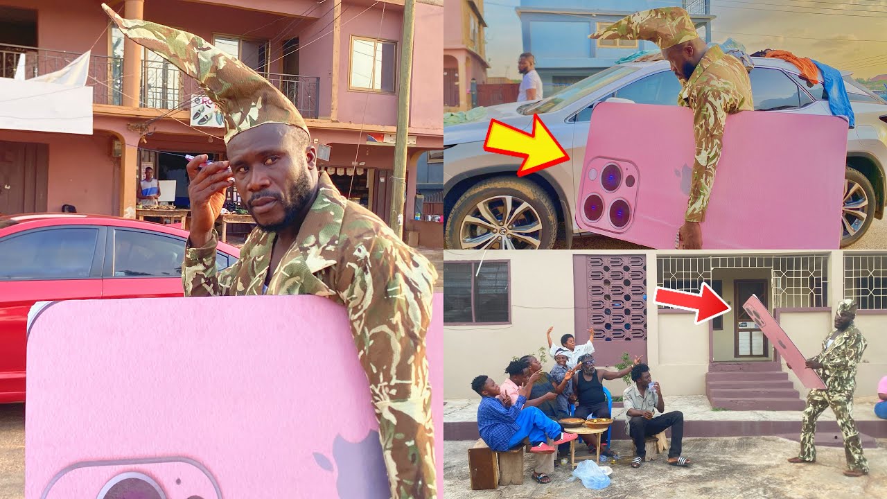 Eeiii👉Dr Likee brought iPhone 37 to Ghana😂😂Papa Kumasi, Kyekyeku, 39/40, OboySiki,Akua Kumasi, Dabo