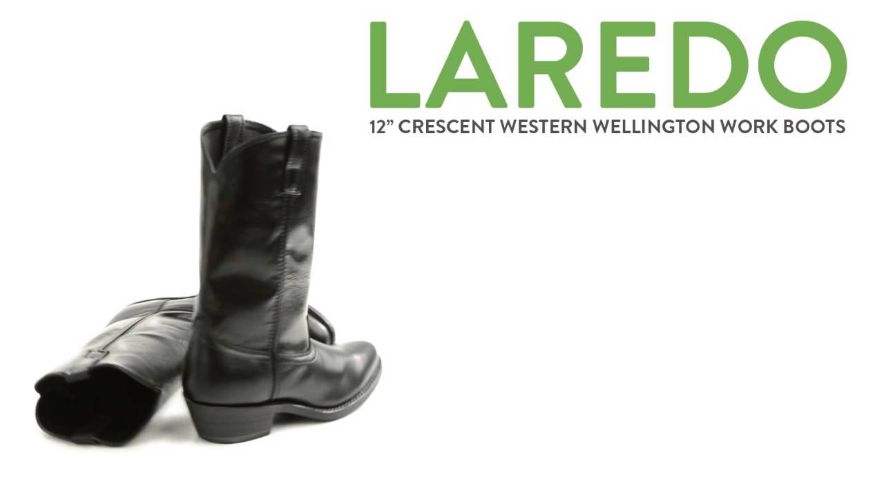 Laredo Crescent Wellington Work Boots - Leather, R-Toe (For Men)