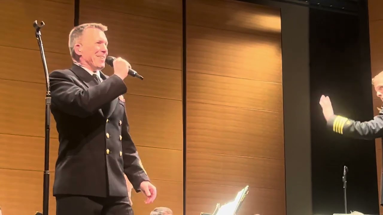 US Navy Concert Band @ Montgomery College, MUC Bill Edwards singing “Music of the Night “