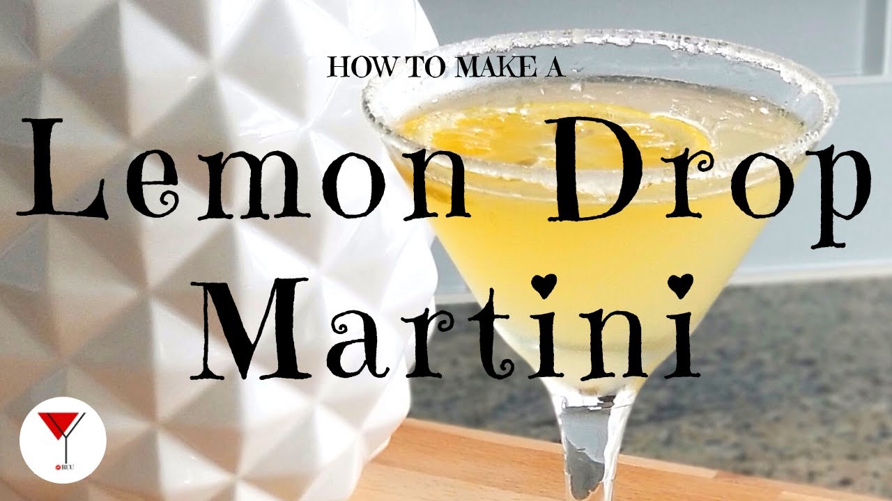 Lemon Drop Martini | How to make a cocktail with Vodka, Triple Sec, Simple Syrup & Lemon