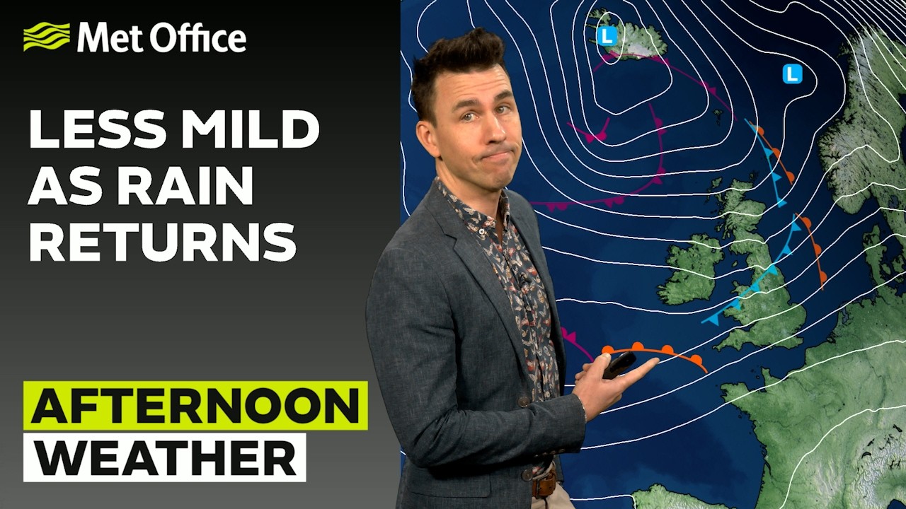 26/02/2026 - Heavier rain in the west - Afternoon Weather Forecast UK &ndash; Met Office Weather