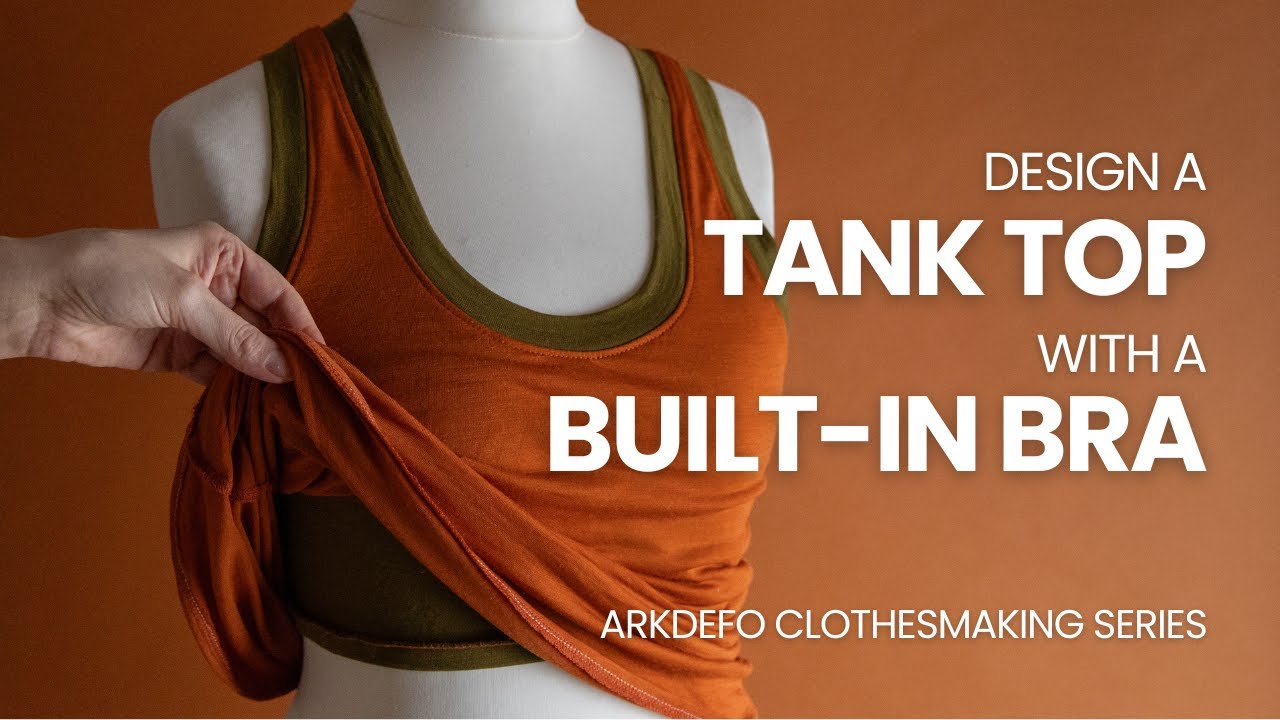 Design a top with a built in bra