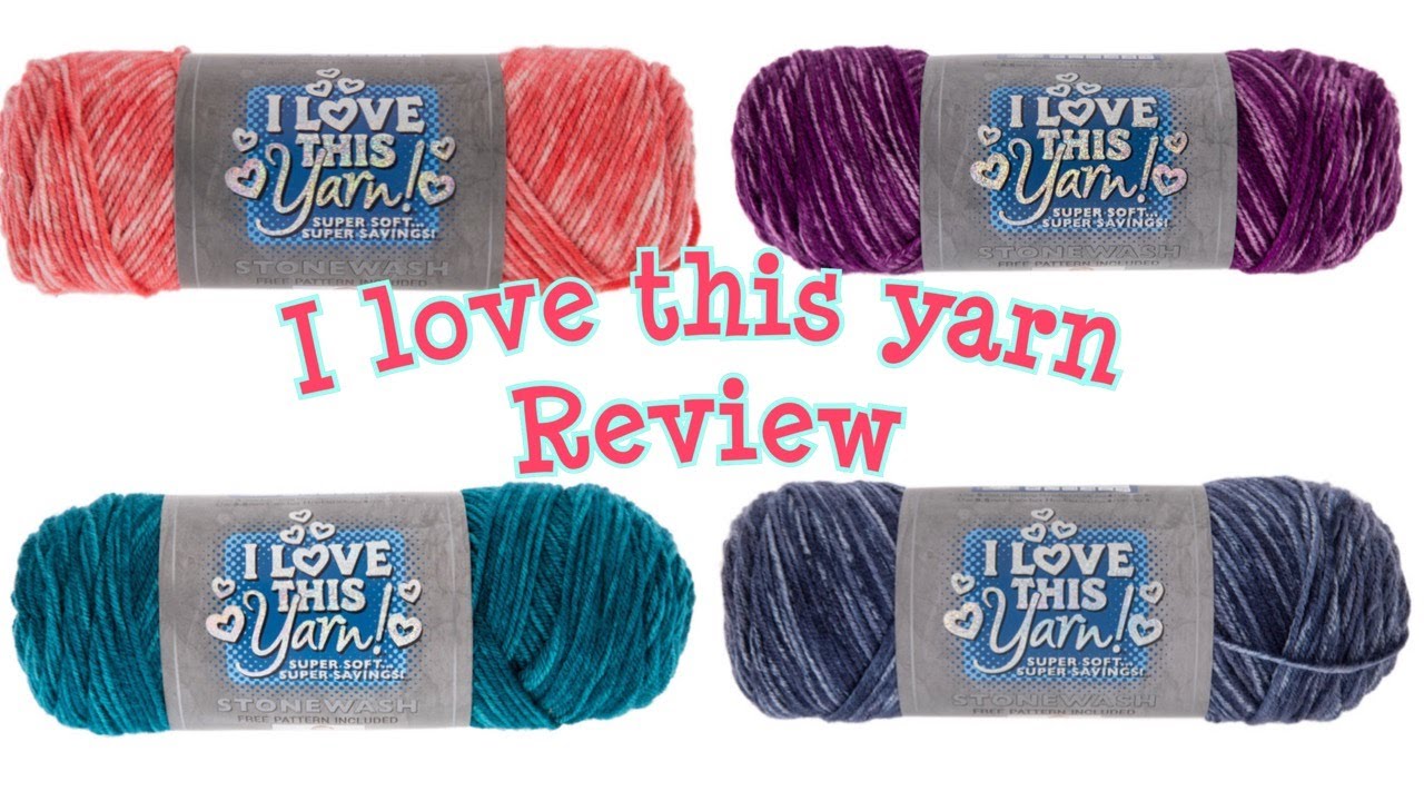 I Love This Yarn Stonewash Print | Yarn Review | #hatnothate