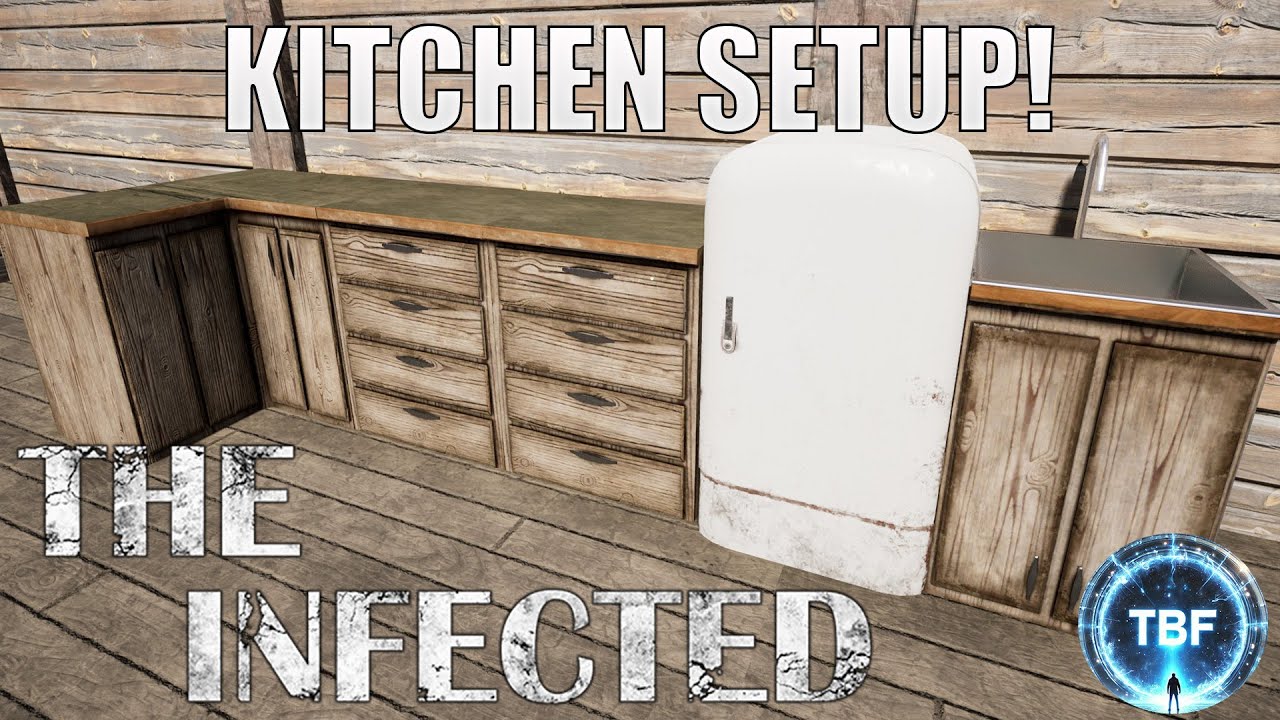 Kitchen setup and town fight! 63 | The Infected - S06E63 Cave Build season!