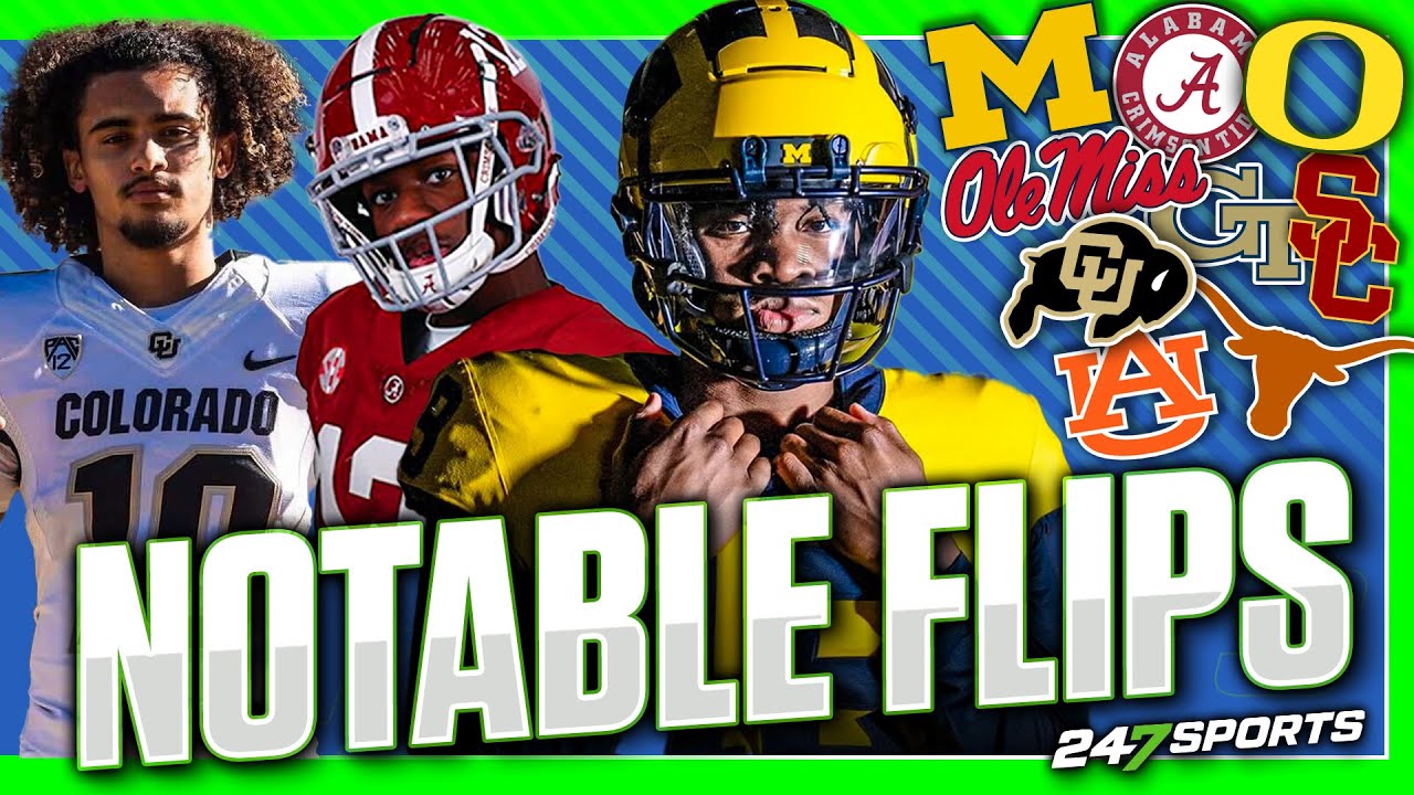 Biggest FLIPS Heading Into National Signing Day | Alabama, Colorado, Michigan, Oregon, Texas