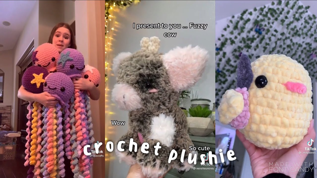 crochet a plushie with me / tiktok compilation🧶