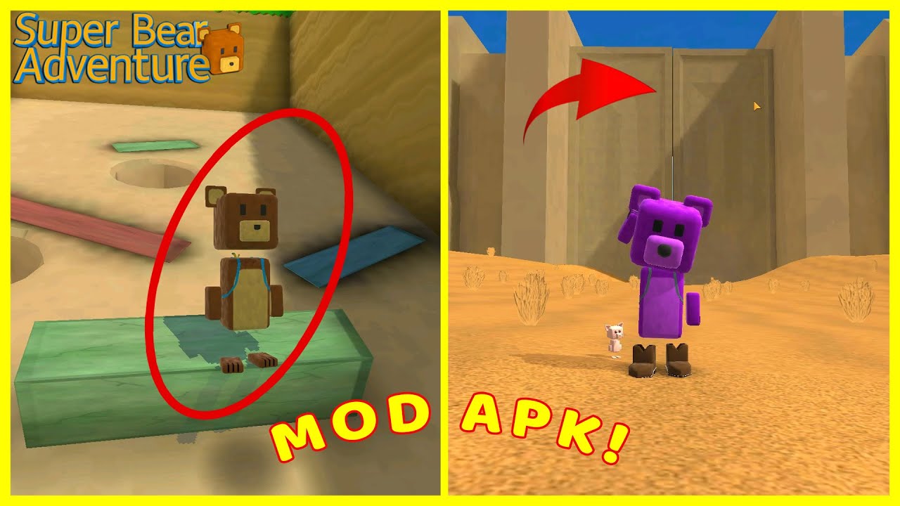 GİRİLMEYEN YERLERE GİRDİK! MUHAMMED ALP İLE SUPER BEAR ADVENTURE MOD APK
