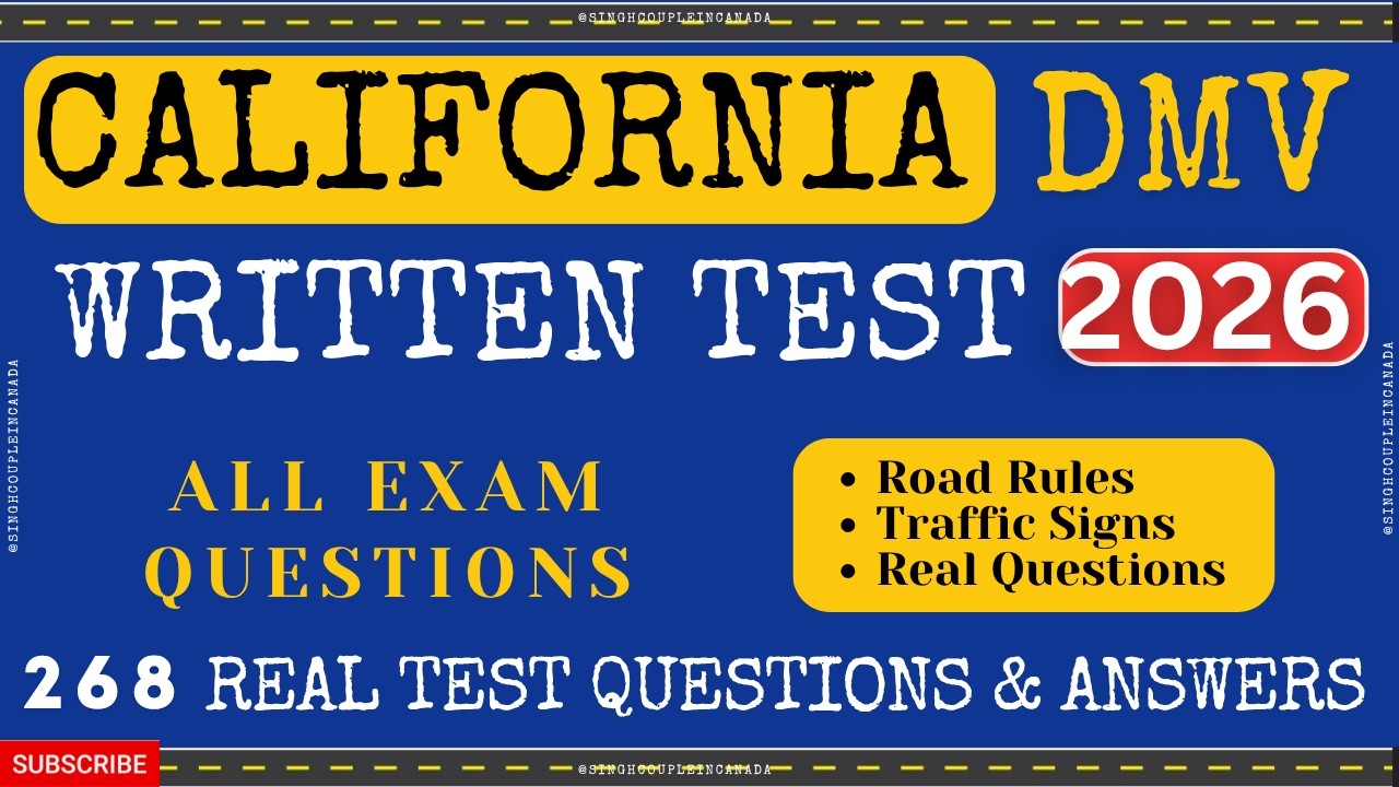 2025 California DMV Written Test | 50 Real Test Questions | California DMV Practice Test #dmv