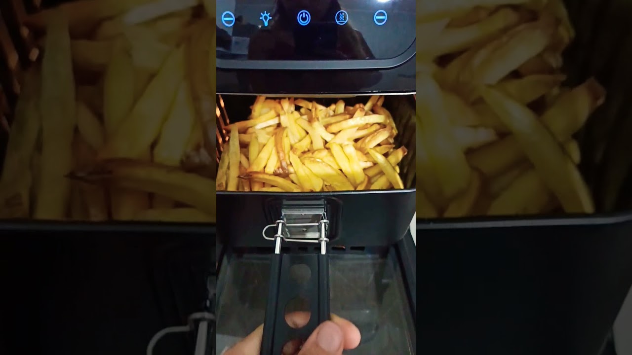 Patate fresche fritte in friggitrice ad aria. Risultato sbalorditivo 😍 #patatinefritte #friggitrice