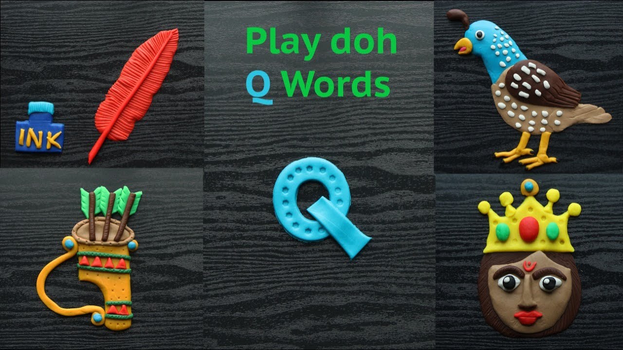 Phonics Q | Play doh Alphabet Q sounds | Play dough Alphabet Q