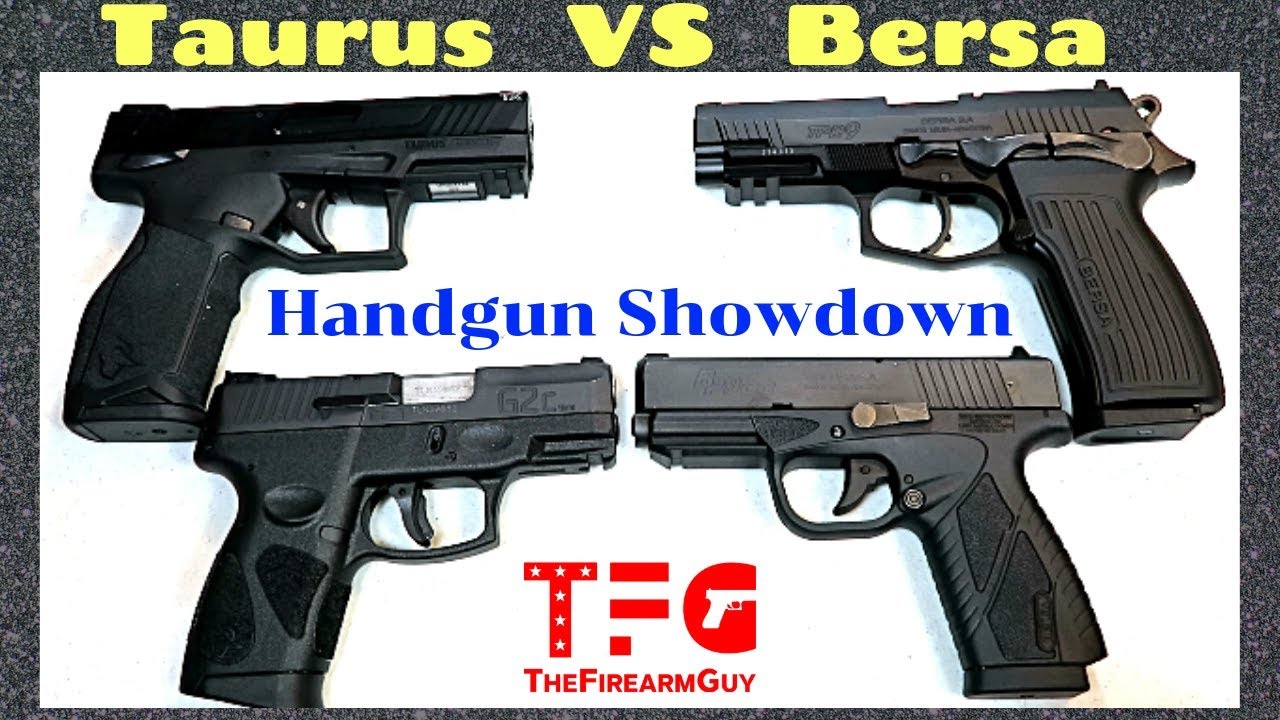 Taurus versus Bersa Handgun Showdown - TheFireArmGuy