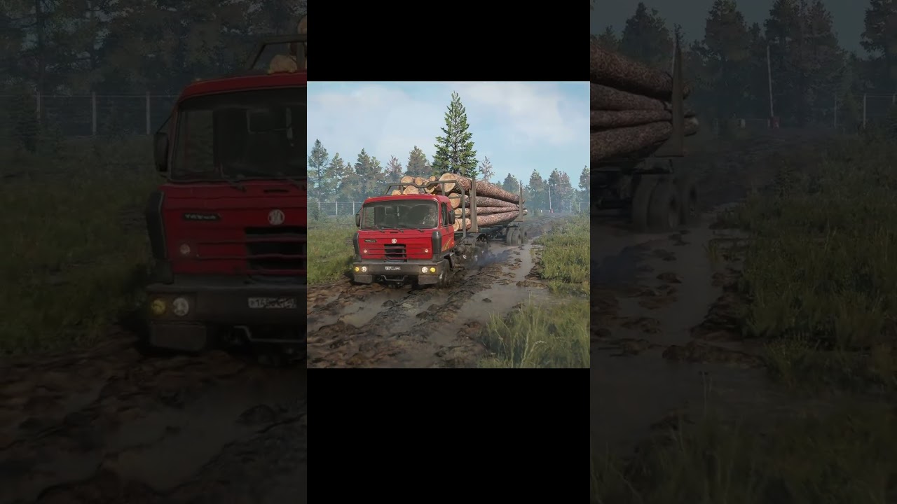 Tatra P815CK Charging Through Deep Mud | SnowRunner #logitechg29 #heavyhaul #offroadtrucking