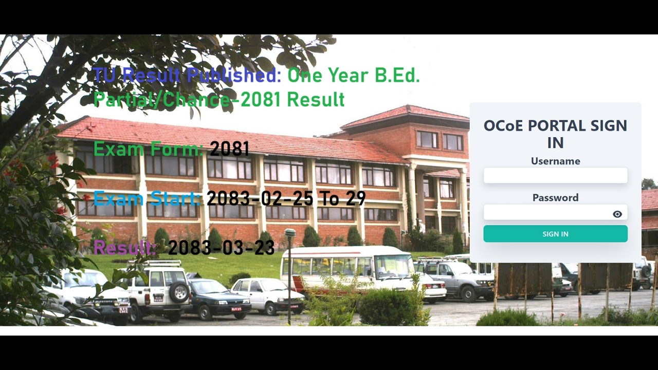 TU Result Published: One Year B.Ed. Partial/Chance-2081