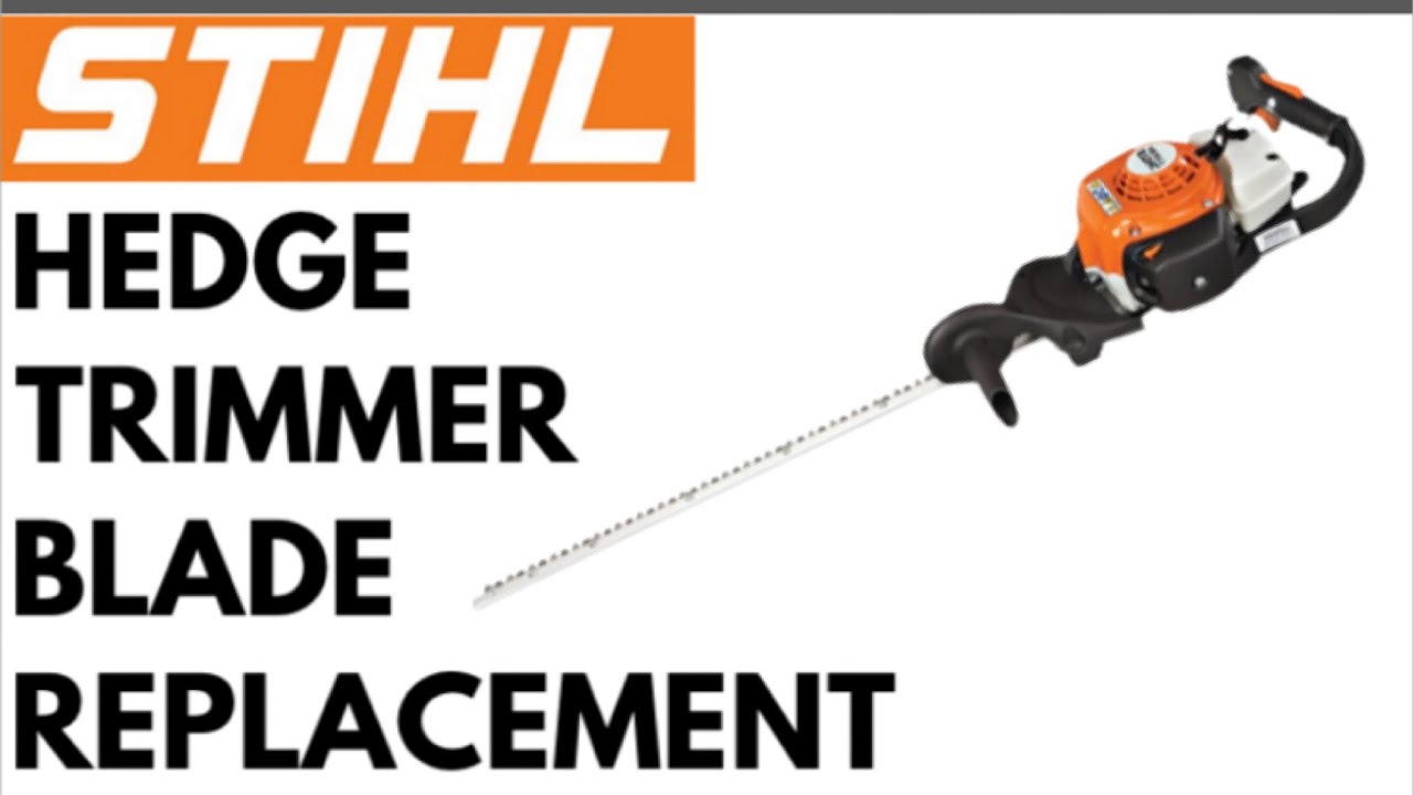 HOW TO REPLACE THE BLADES ON A HEDGE TRIMMER