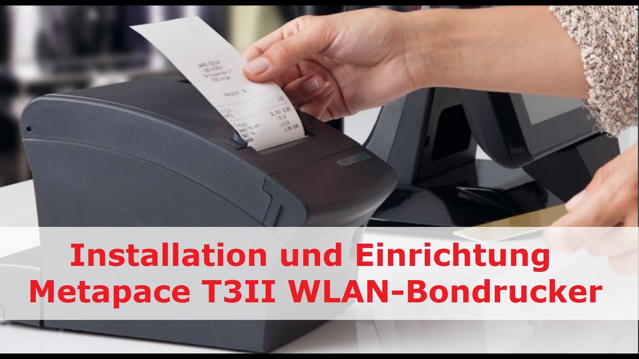 WLAN-Bondrucker Metapace T3 II: Installation und Einrichtung