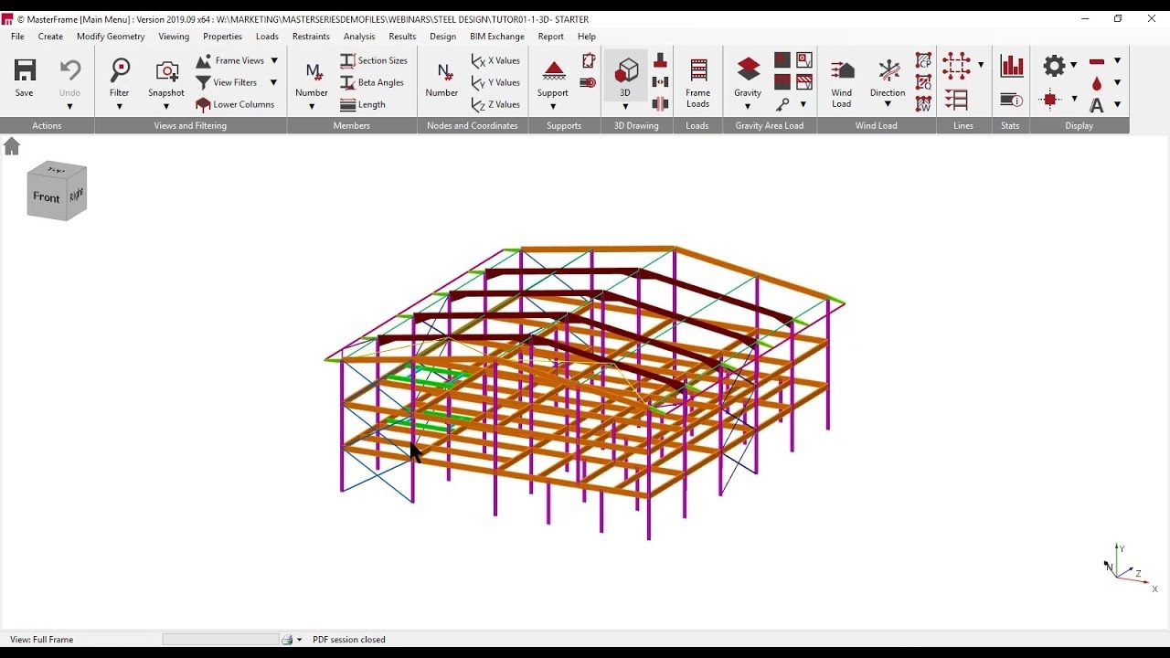 Integrated structural steel design using MasterFrame 2019 [WEBINAR RECORDING]