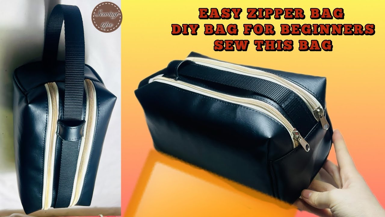 Easy Zipper Bag Sewing Tutorial | Step by Step DIY Bag for Beginners