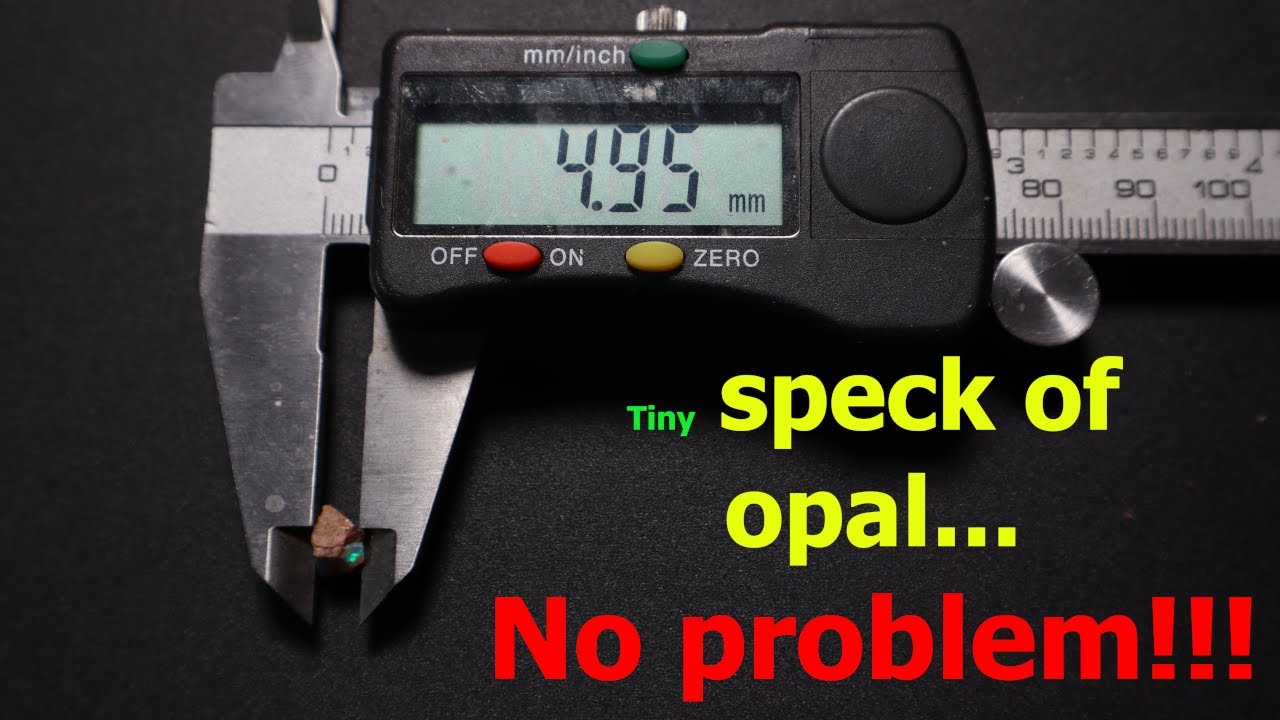 How to cut TINY Opals... Smallest One On The Channel To Date! (Coober Pedy Opal Rough to Polished)