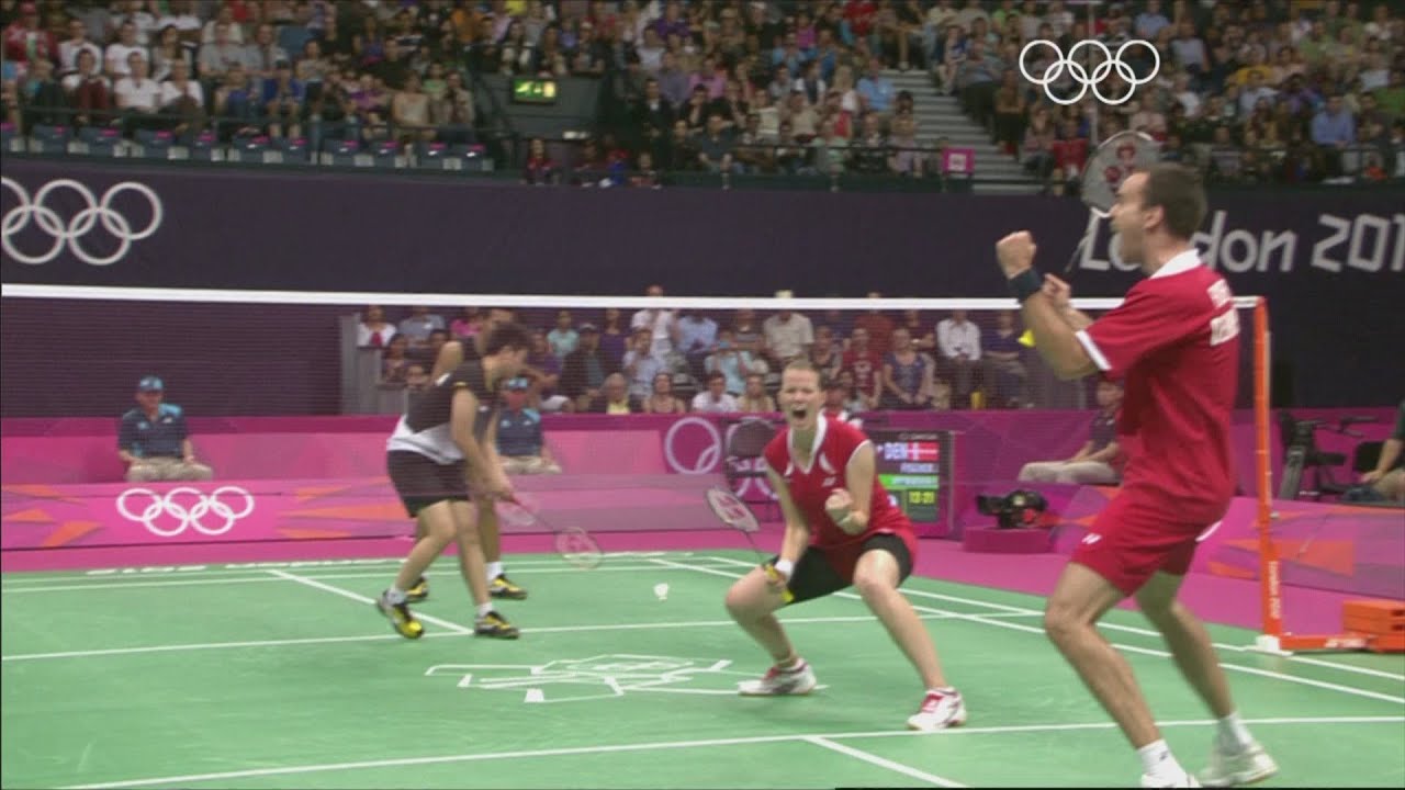 Fischer & Pederesen (DEN) Win Mixed Doubles Badminton Bronze - London 2012 Olympics