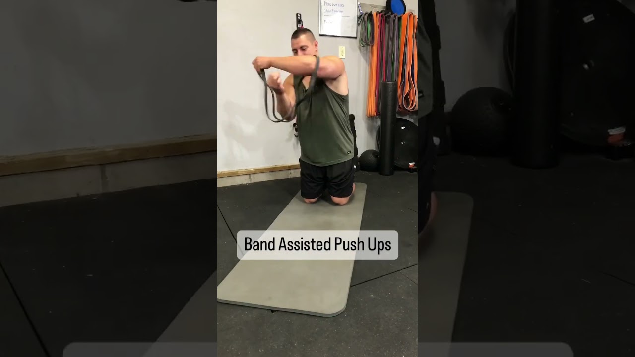 Band Assisted Push Ups #shorts