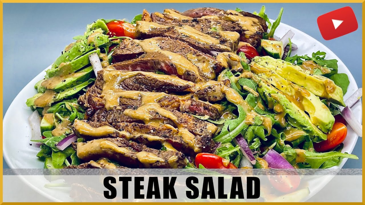 How to Make a Steak Salad with a Secret Dressing Recipe! | Chef Vic Cuisine