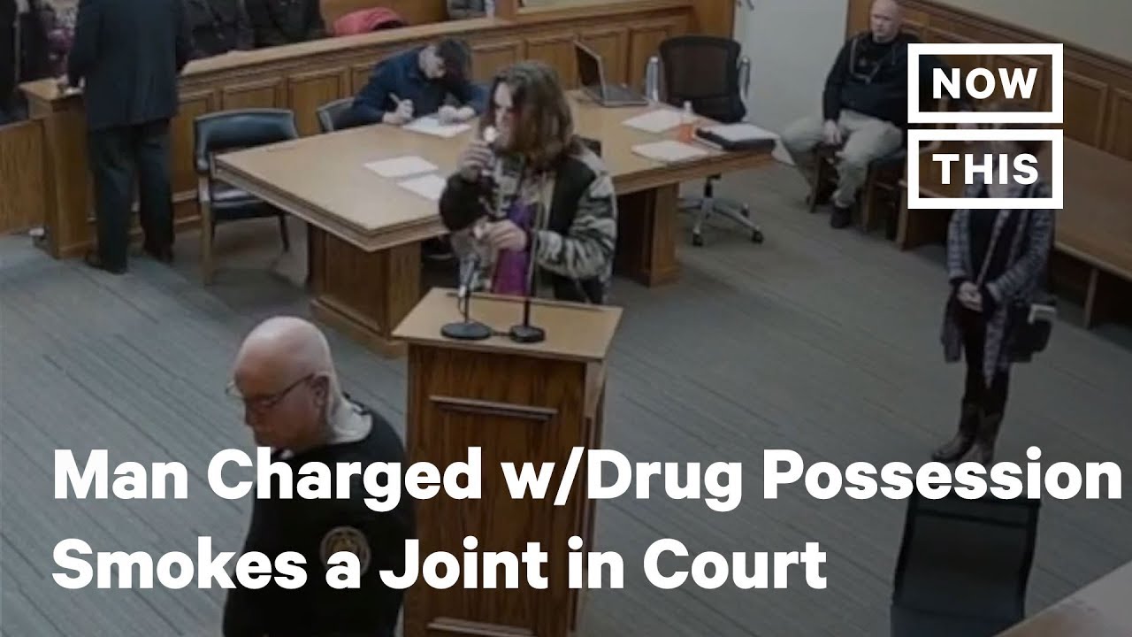 Man Charged with Drug Possession Smokes a Joint in Court | NowThis