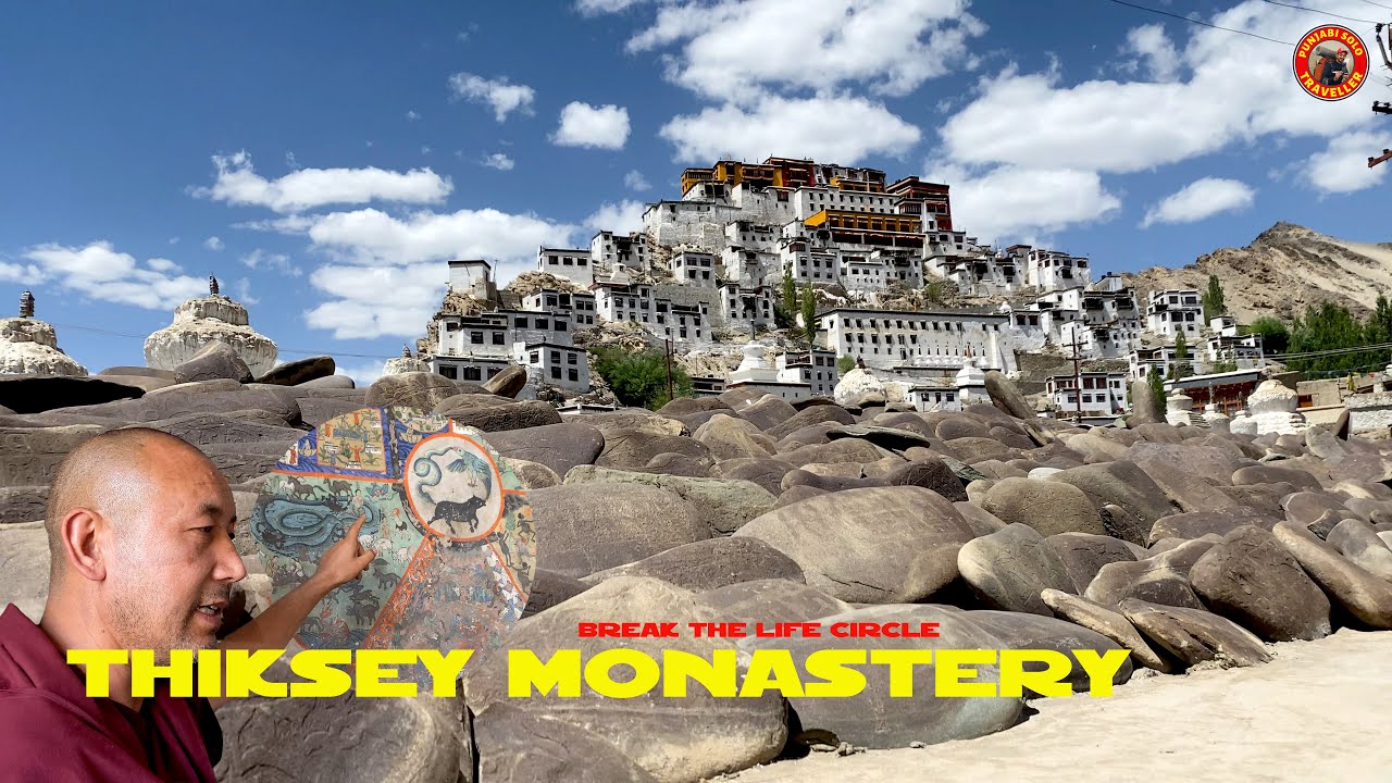 History of Thiksey Monastery | patiala to leh - solo hitchhiking ep: 21