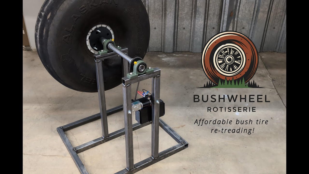 Bushwheel Rotisserie - DIY Tire Retread Machine