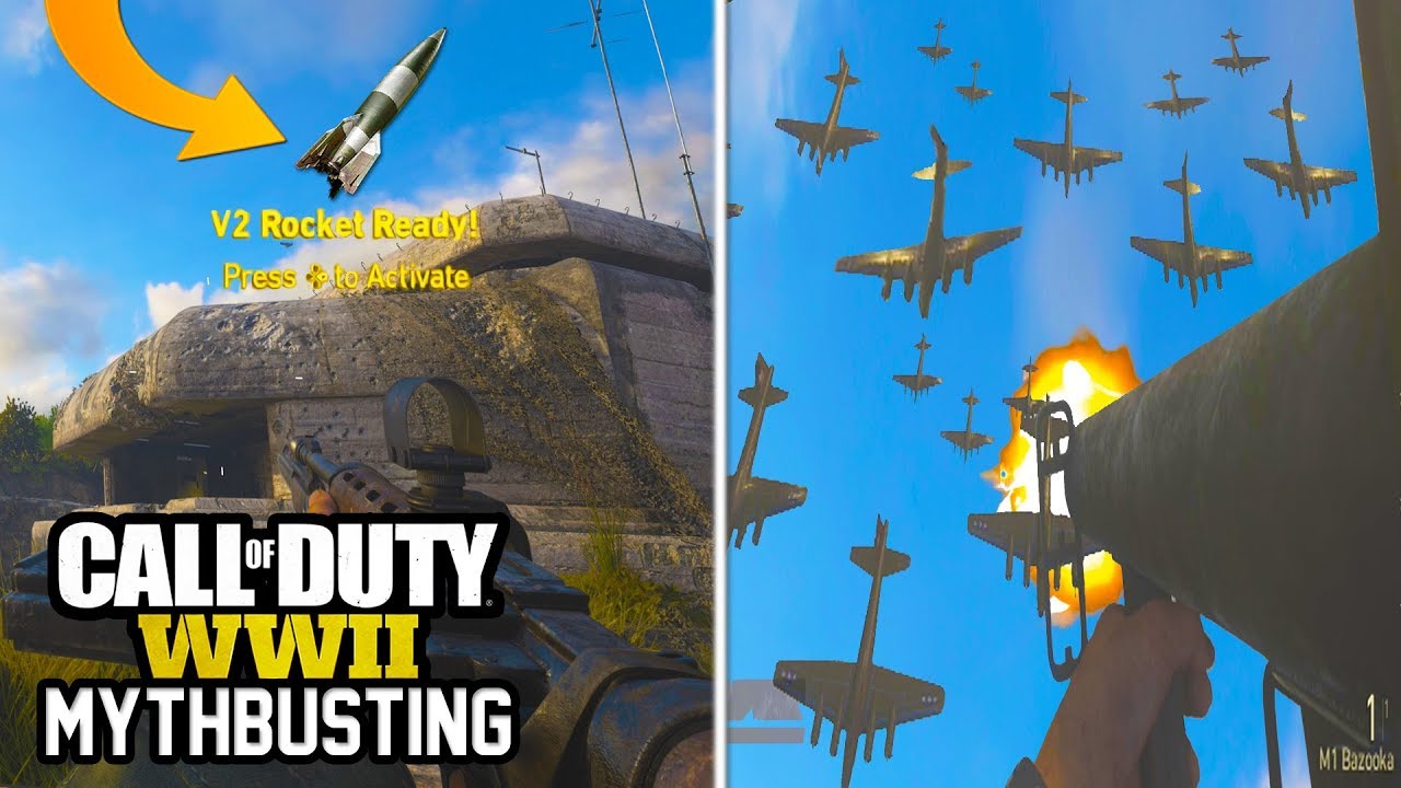 GET A V2 ON HEADQUARTERS!?! - DESTROYING PLANES ON HQ! Myth Busting Ep.1 (Call of Duty WW2)