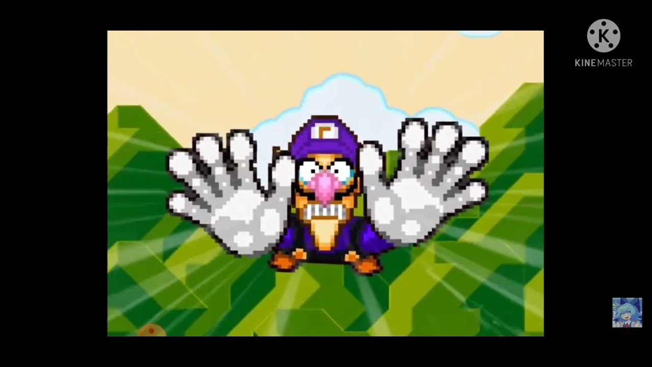 waluigi falling but guy screaming meme