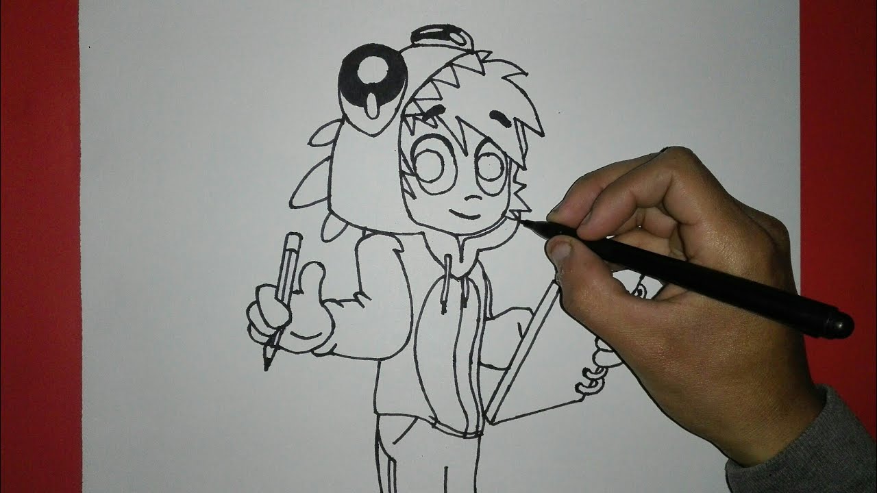 Cómo dibujar a RaptorGamer - LAS PERRERÍAS DE MIKE | How to draw RaptorGamer