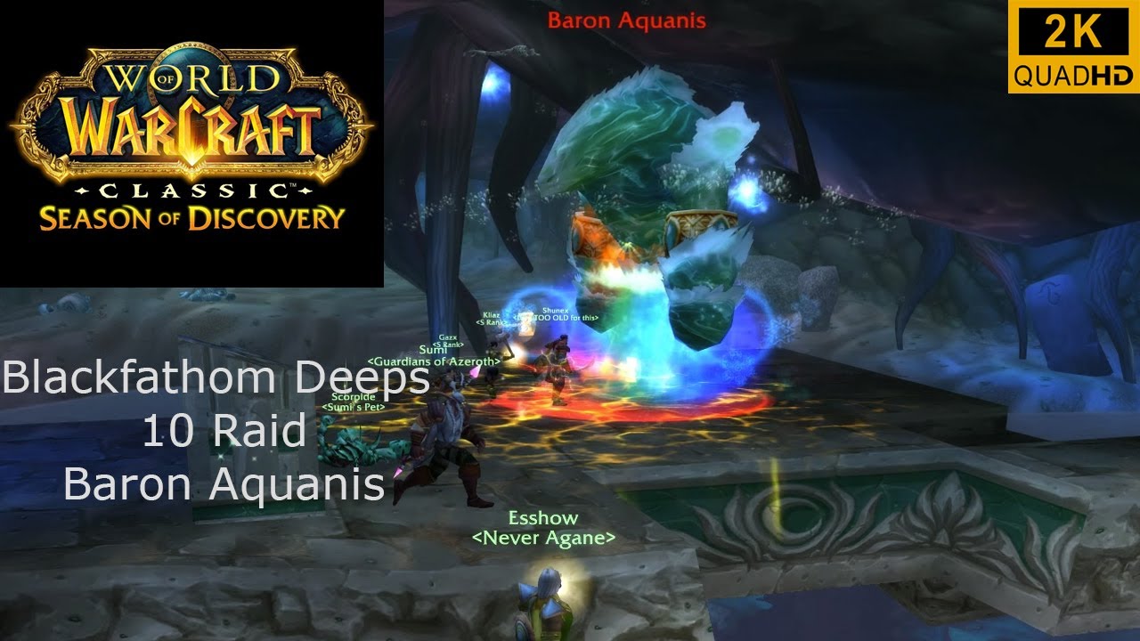 World of Warcraft | Season of Discovery | Blackfathom Deeps | Baron Aquanis | No Commentary 2K