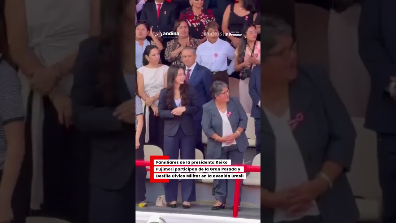 Familia de Keiko Fujimori en la Gran Parada y Desfile C&iacute;vico Militar