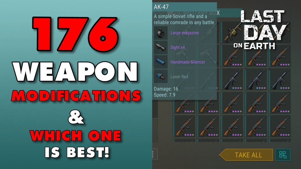 Stats and Recipes for ALL of the Modifications in Last Day on Earth (Vid#182)