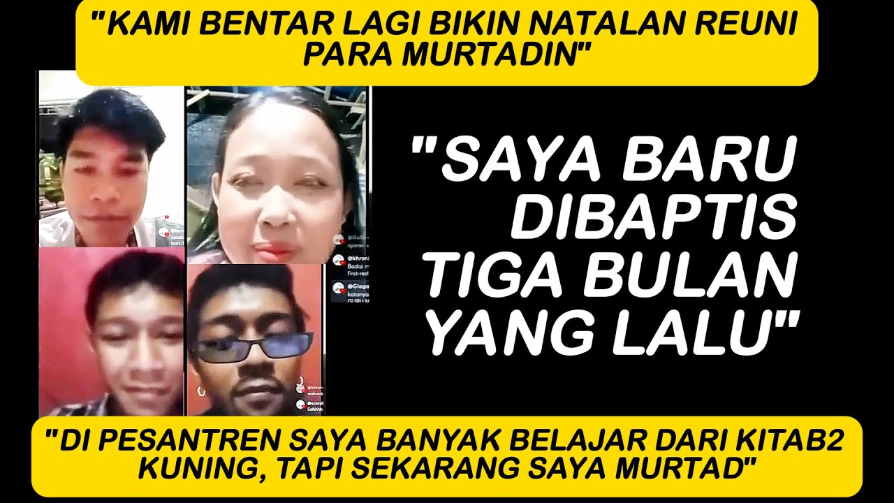 KAMI MAU BIKIN NATAL REUNI PARA MURTADIN