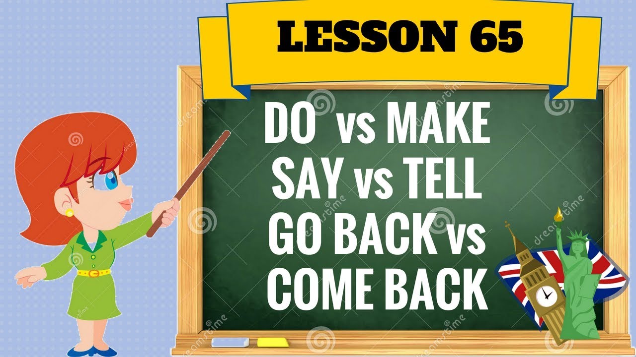 Corso di inglese 65 -DO o MAKE?| SAY o TELL?| GO BACK o COME BACK?