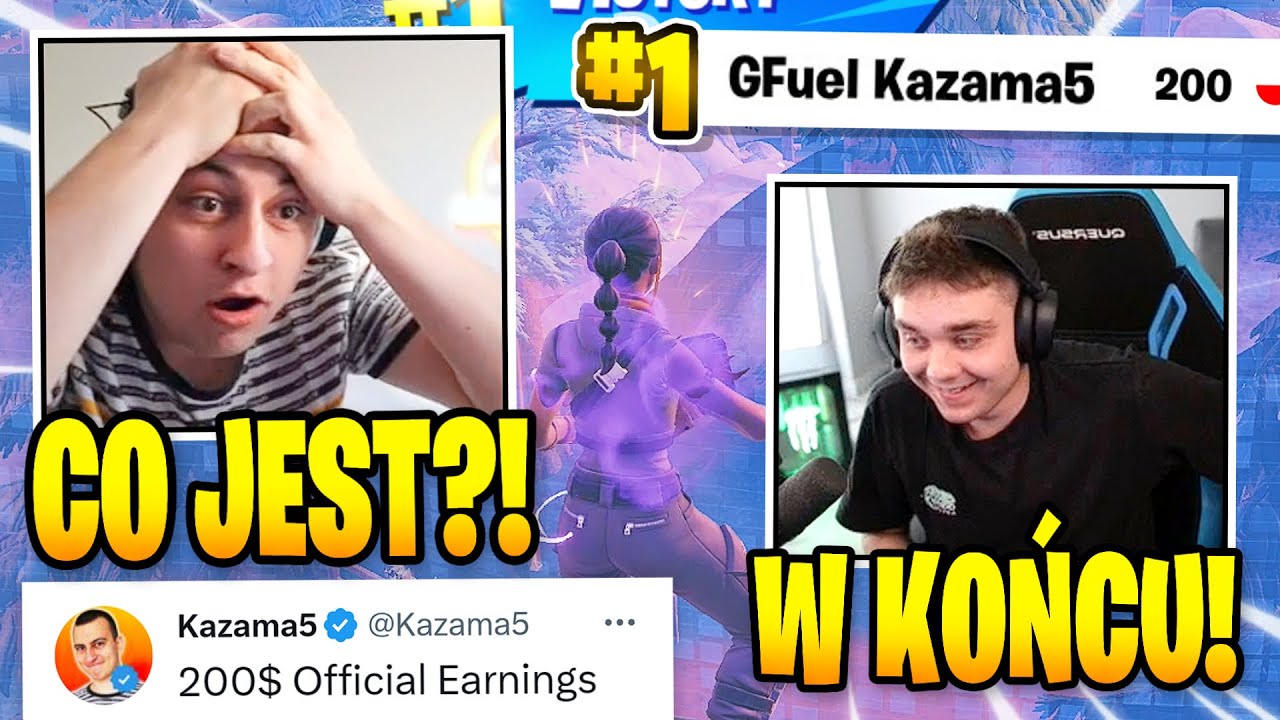 🤑 KAZAMA *W KOŃCU* ROBI SWOJE PIERWSZE EARNINGSY! WYGRAŁ 200$ NA NOBUILD! ~ KULARZ SZOTY