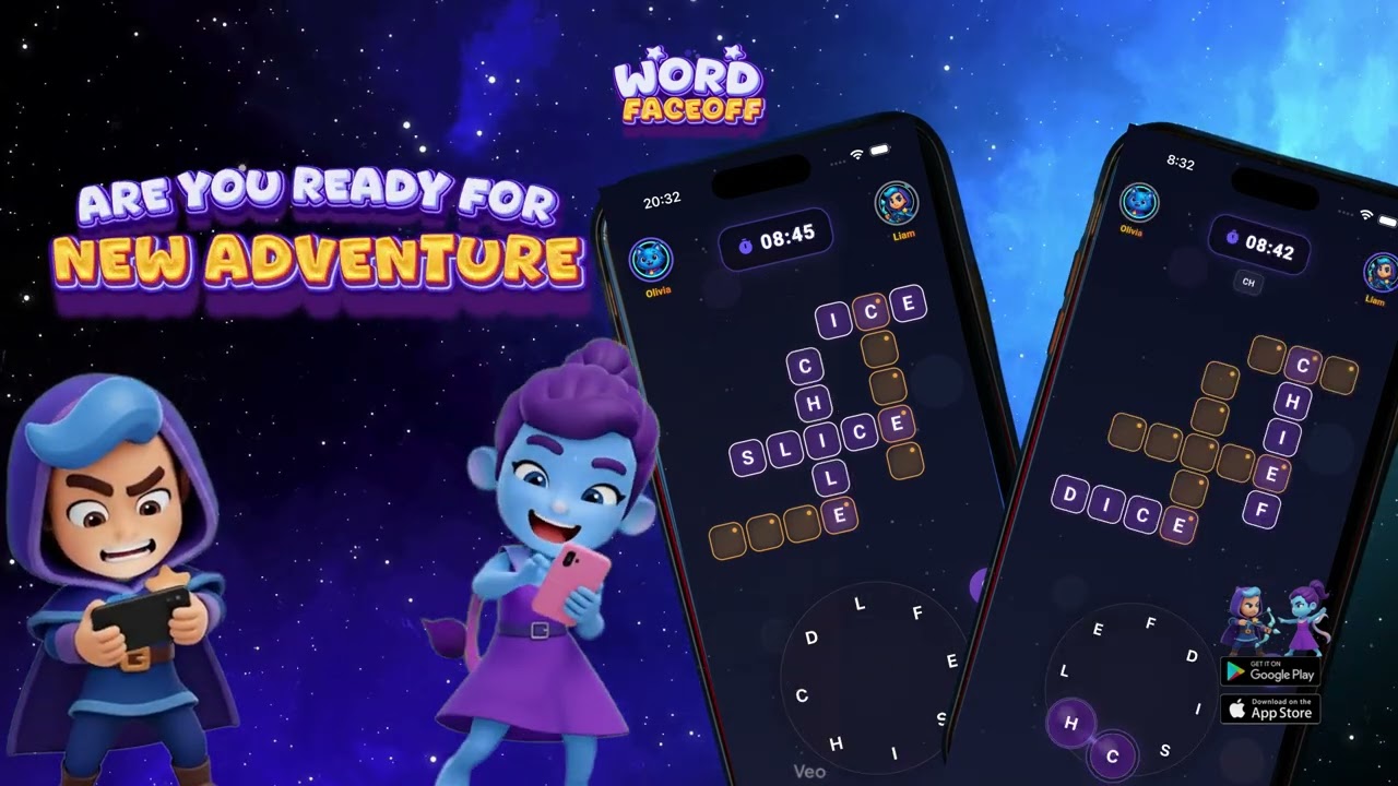 WORD FACEOFF - Word Find / WORD PUZZLE Game / Multiplayer and Solo