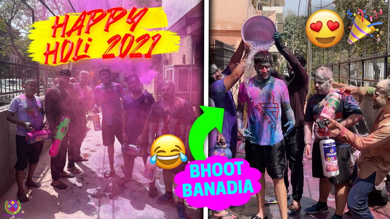 HAPPY HOLI 2021 | PLAYING WITH COLORS | CRACKERS | 😍😍😍