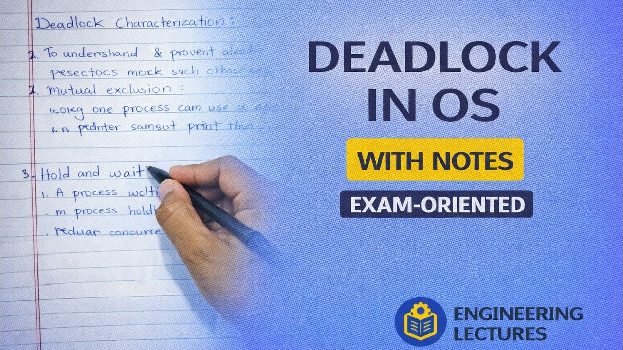 Deadlock in OS | Coffman Conditions|Characteristics | Easy Notes