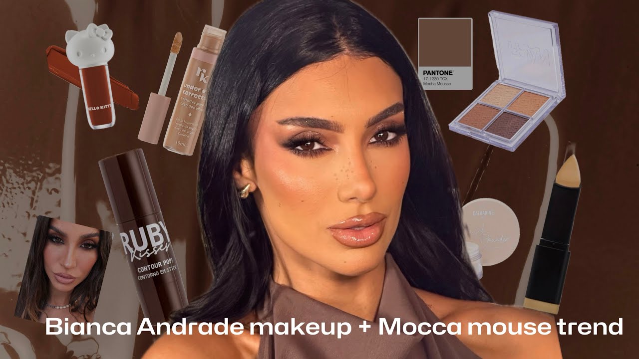 Maquiagem inspirada na Bianca Andrade (boca rosa) na paleta mocca mousse 🧸ྀི 🍫🤎✨