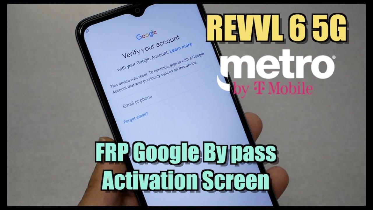 T MOBILE REVVL 6 5G Как обойти активацию Google FRP без ПК для метро от T-Mobile