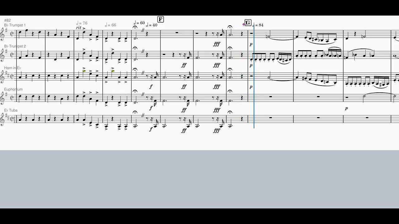 Magic Flute for Brass Quintet, Composed: Mozart, arr. Harmer Borstall #brassquintet #musicscore